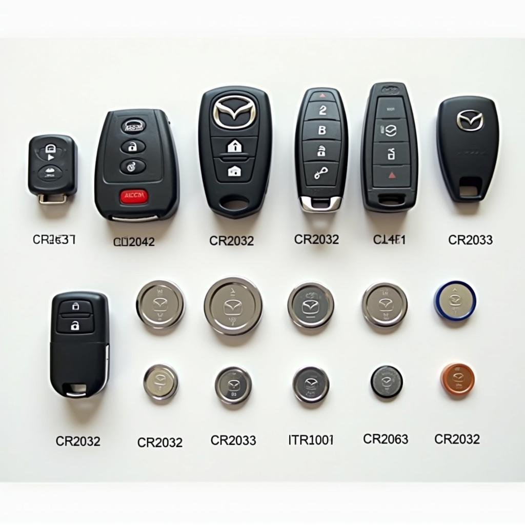 Different Mazda Key Fob Battery Types