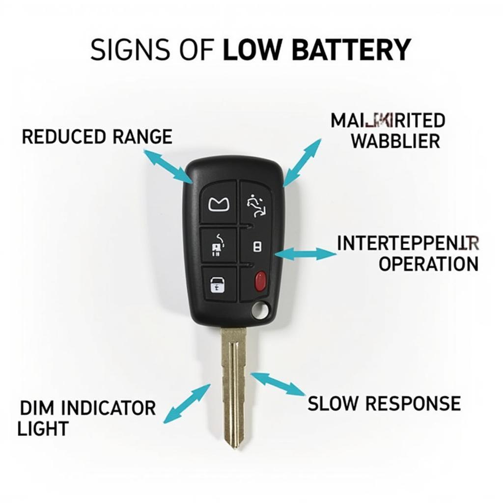 Mazda Key Fob Low Battery Signs