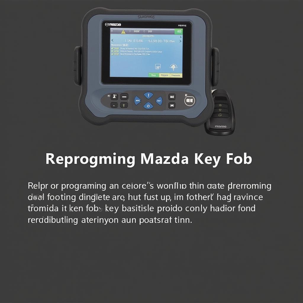 Mazda Key Fob Reprogramming Process and Tools