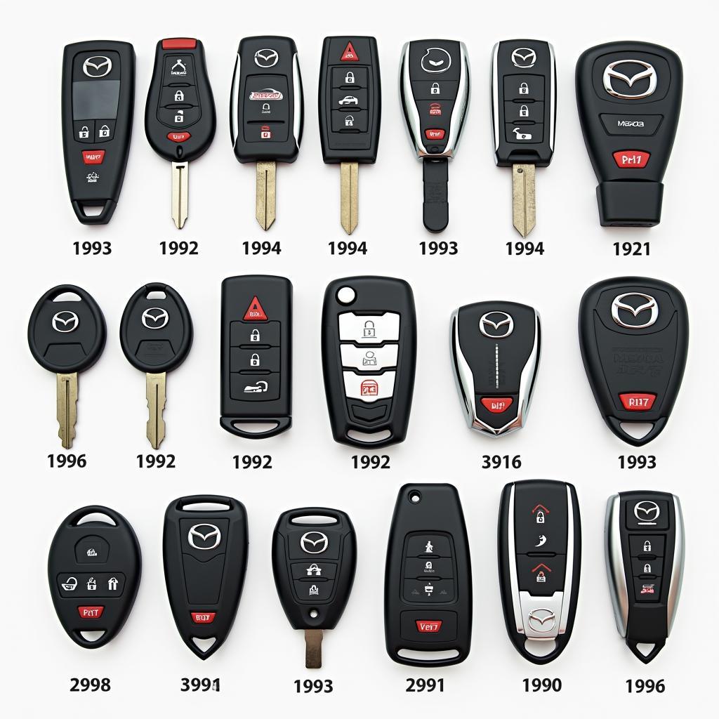 Different Types of Mazda Key Fobs