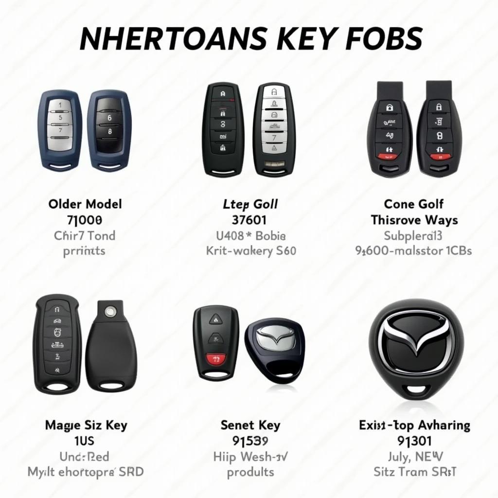 Different Types of Mazda Key Fobs