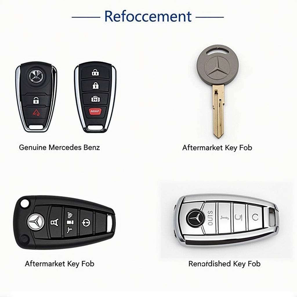 Mercedes Benz Smart LCD Key Fob Replacement Options