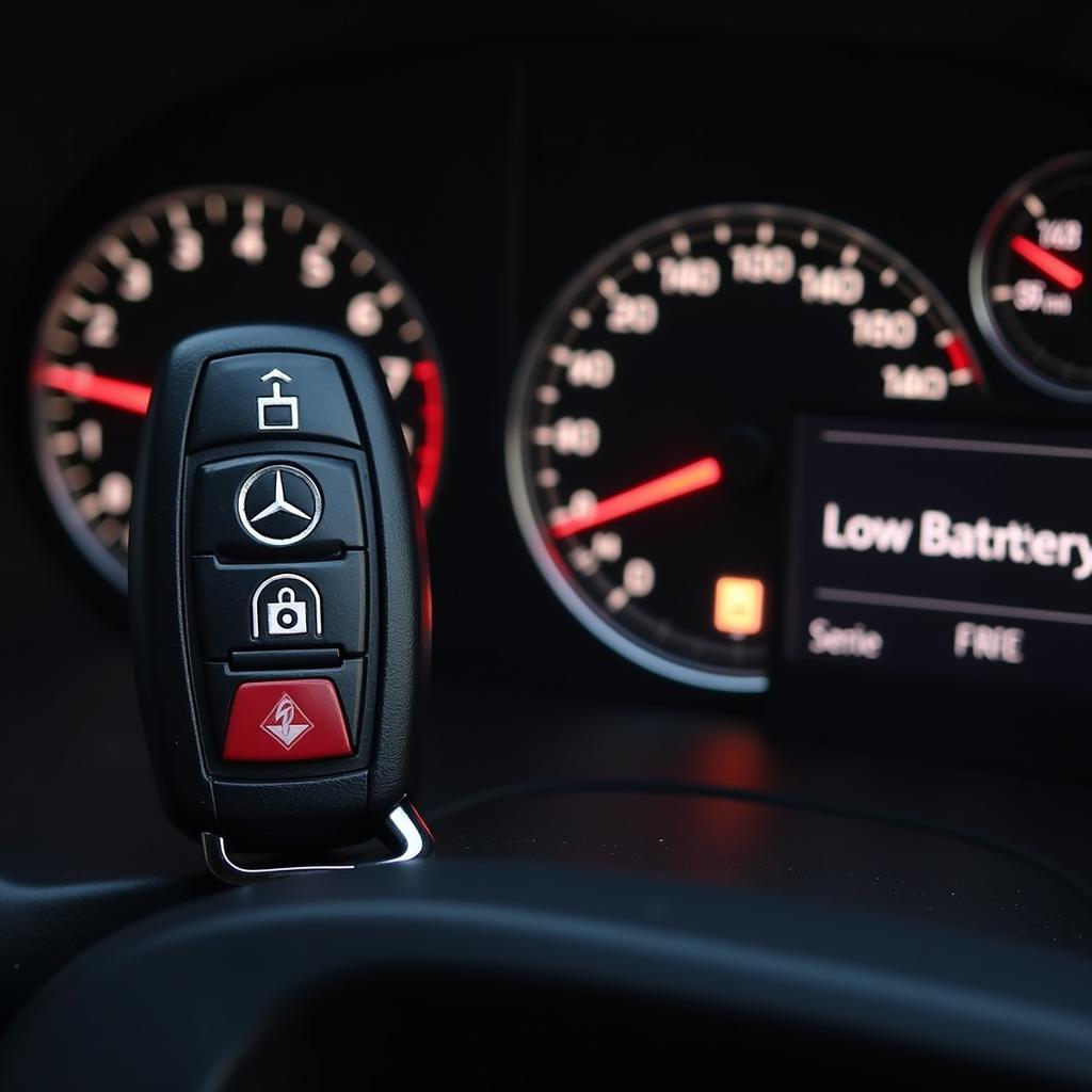 Mercedes C Class Key Fob Low Battery Indicators