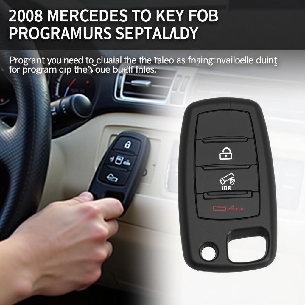 Programming a 2008 Mercedes C300 key fob