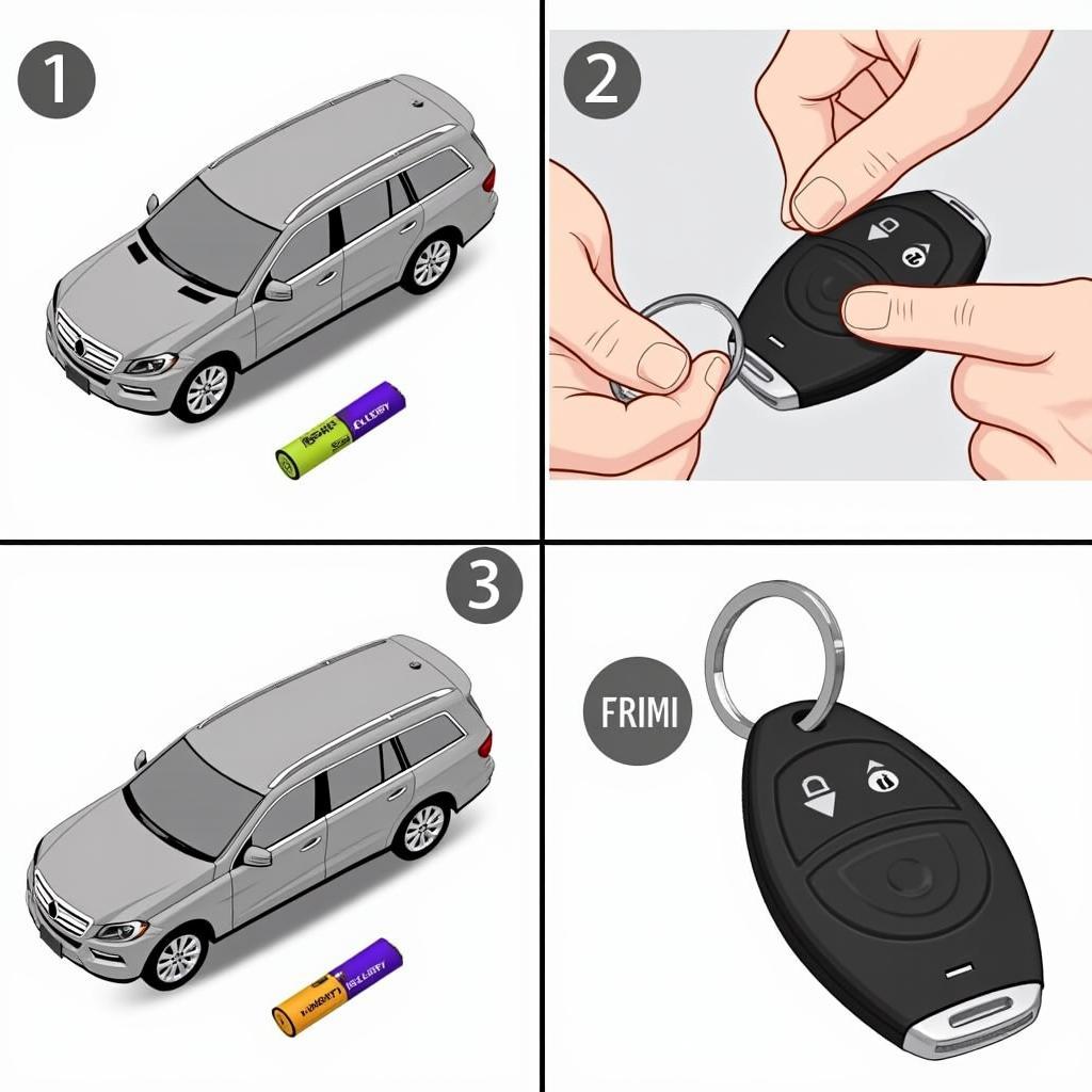 Mercedes GL450 Key Fob Battery Replacement Steps