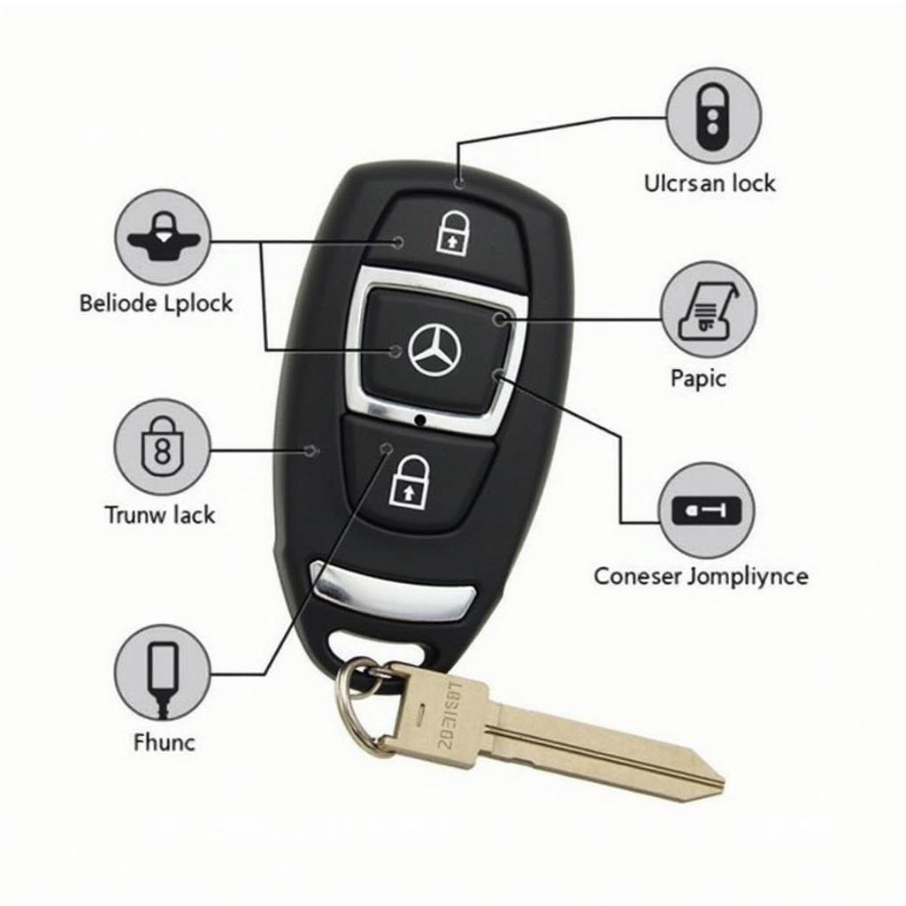 Mercedes GLE Key Fob Features