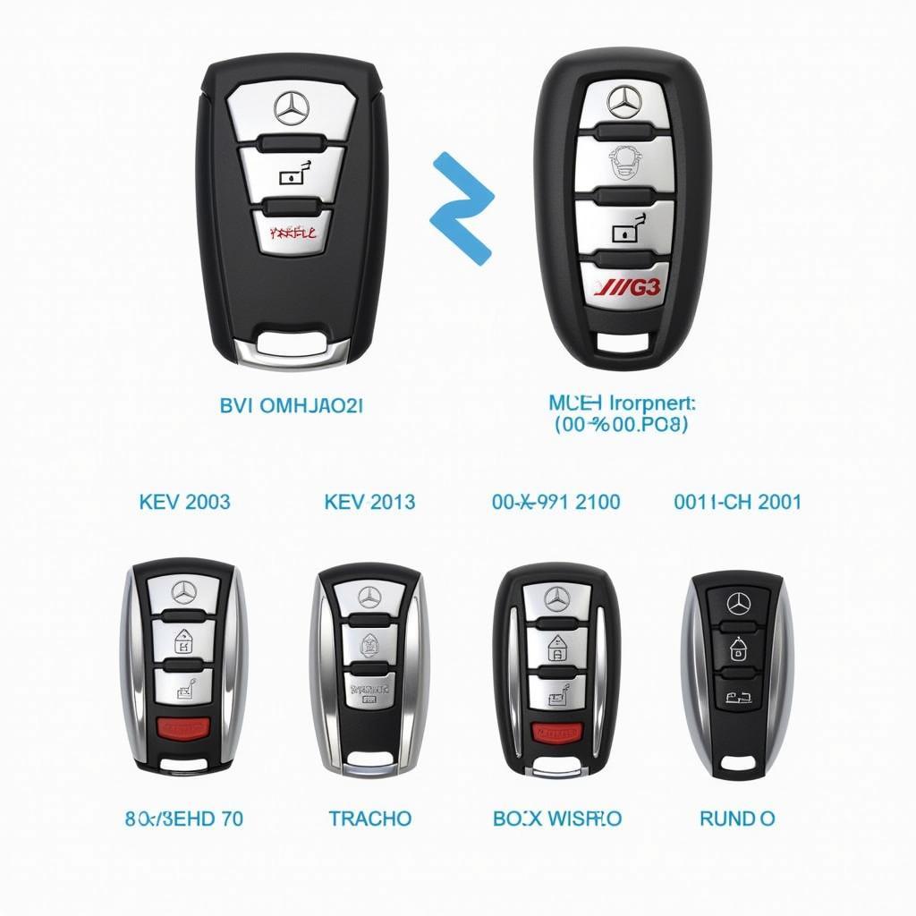 Different Types of Mercedes GLE Key Fobs