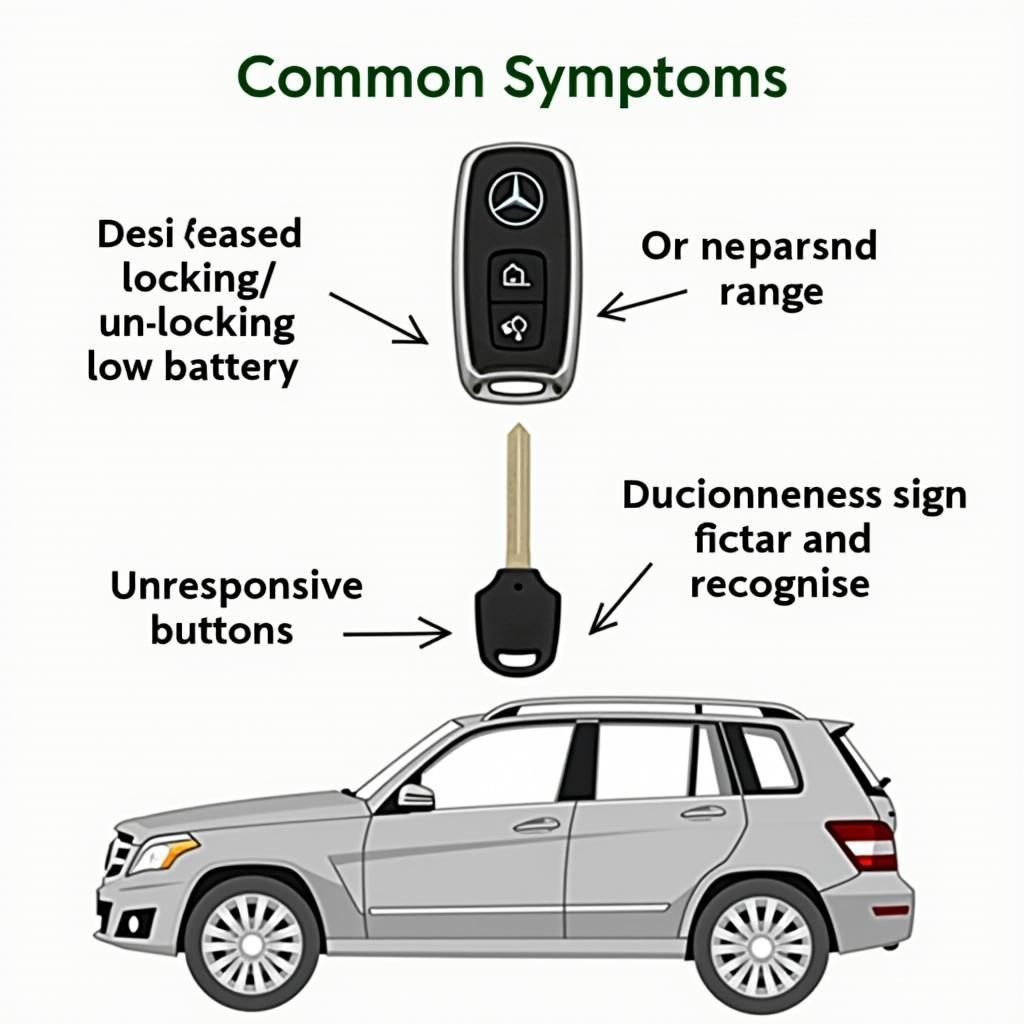 Mercedes GLK Key Fob Low Battery Symptoms