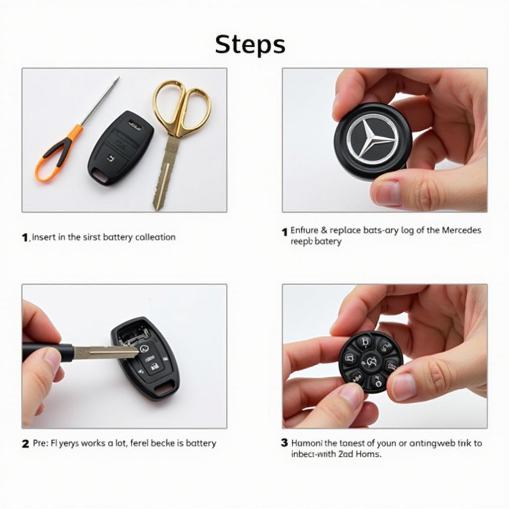 Mercedes Key Fob Battery Replacement Process