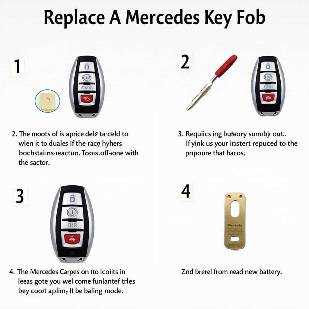 Mercedes Key Fob Battery Replacement Process