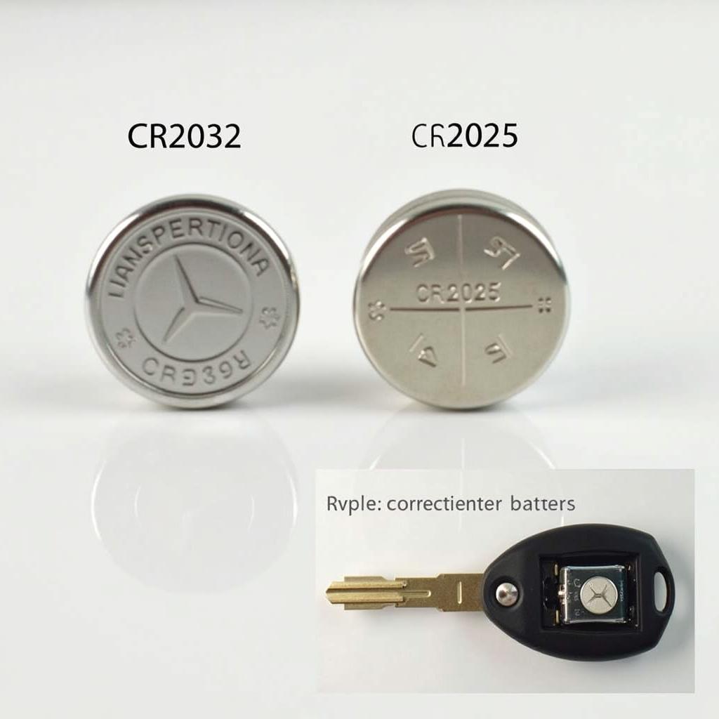 Mercedes Key Fob Battery Types CR2032 & CR2025