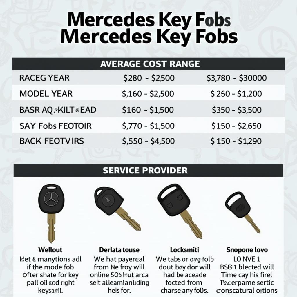 Mercedes Key Fob Replacement Cost