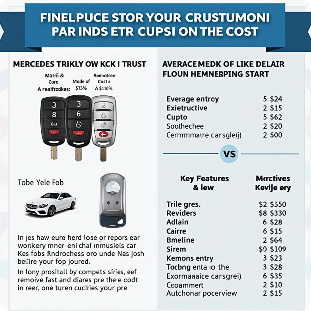 Factors Affecting Mercedes Key Fob Cost: Model, Dealer vs. Locksmith, Key Features