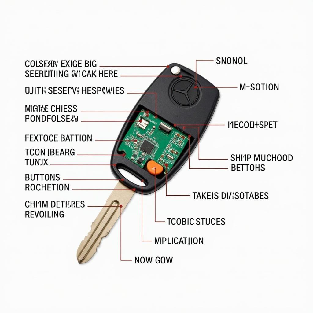 Mercedes Key Fob Internal Components