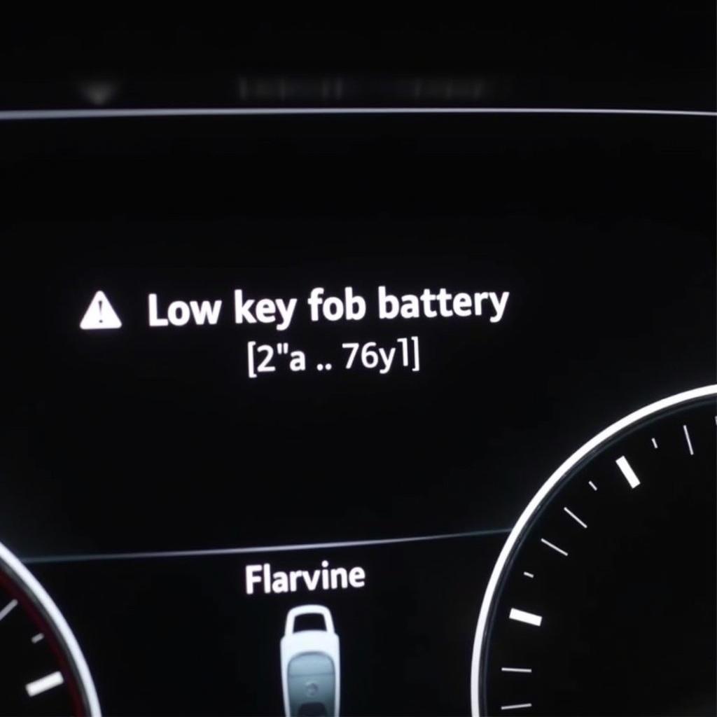 Mercedes Key Fob Low Battery Warning on Dashboard