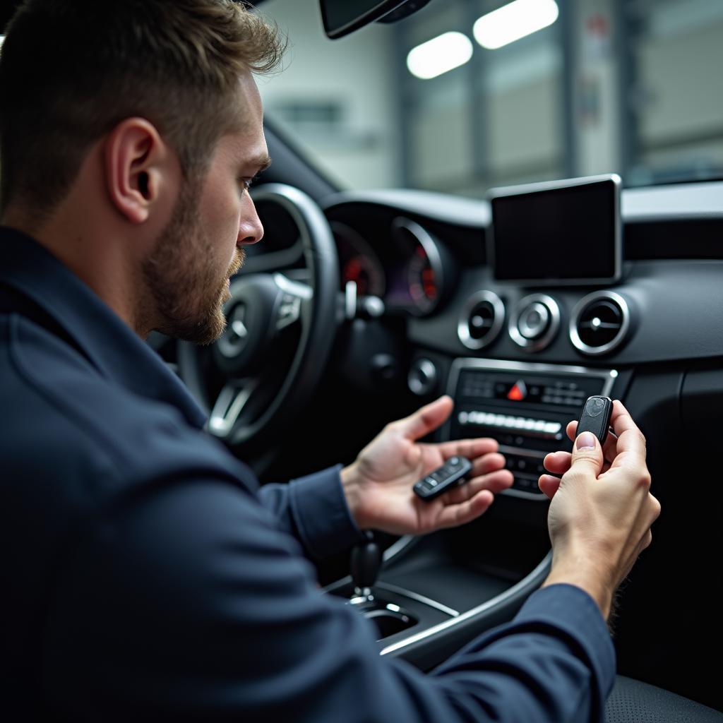 Professional Repair of a Mercedes Key Fob