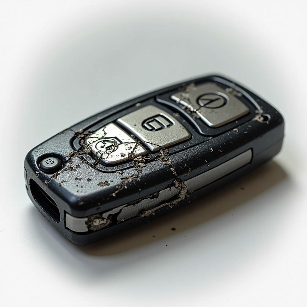 Damaged Mercedes Key Fob Shell