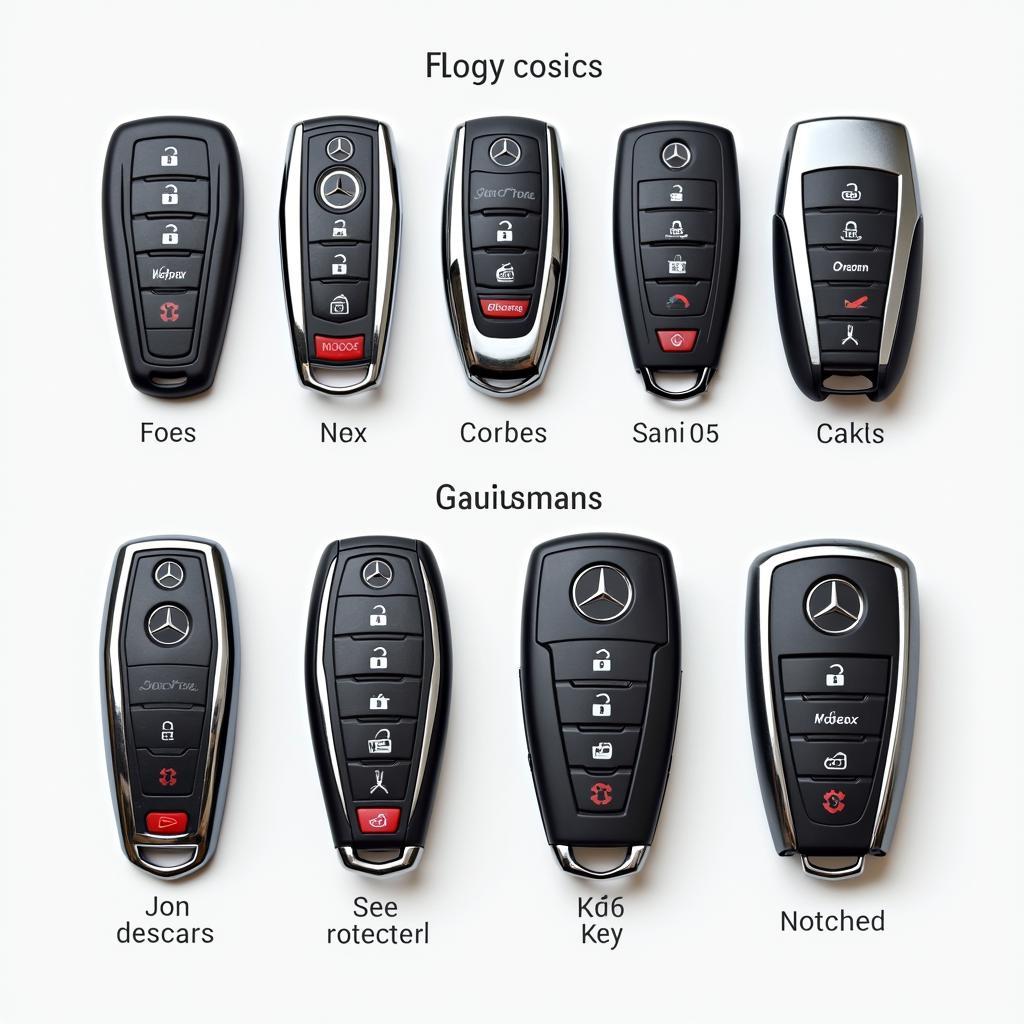 Different Types of Mercedes Key Fobs