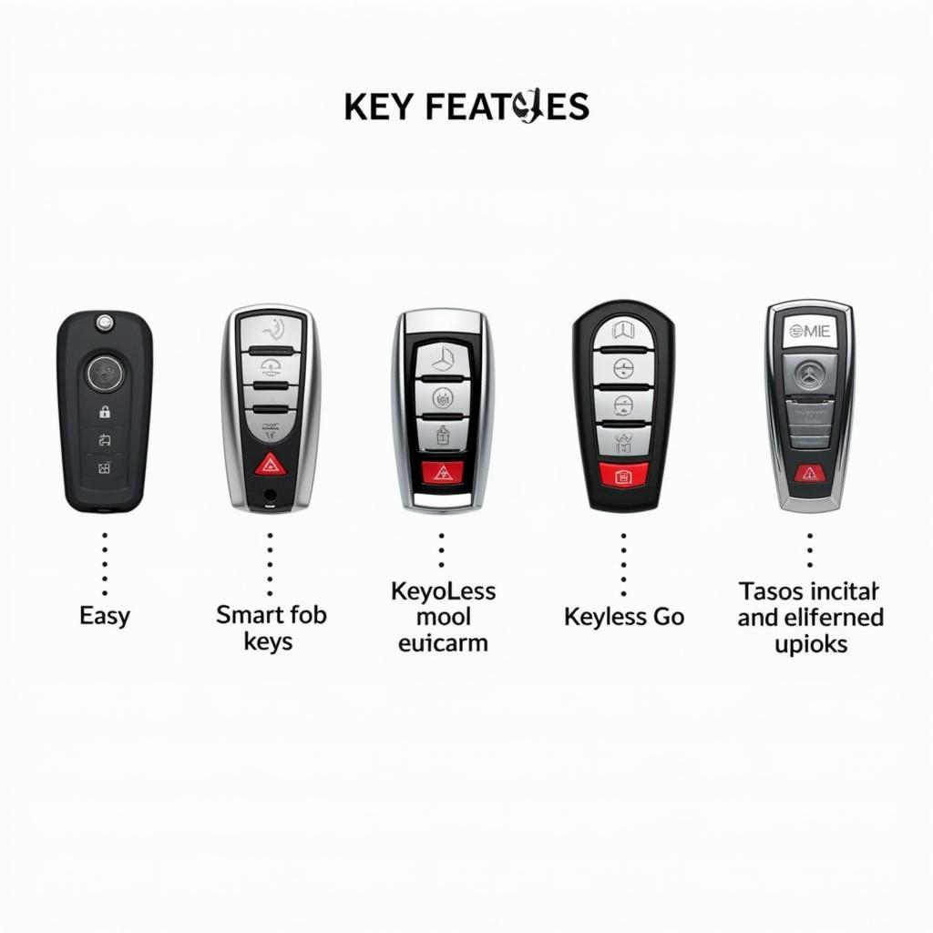 Different Mercedes Key Fob Types