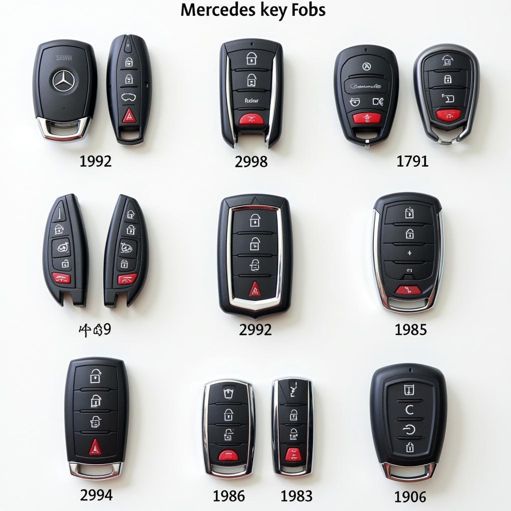 Different Types of Mercedes Key Fobs