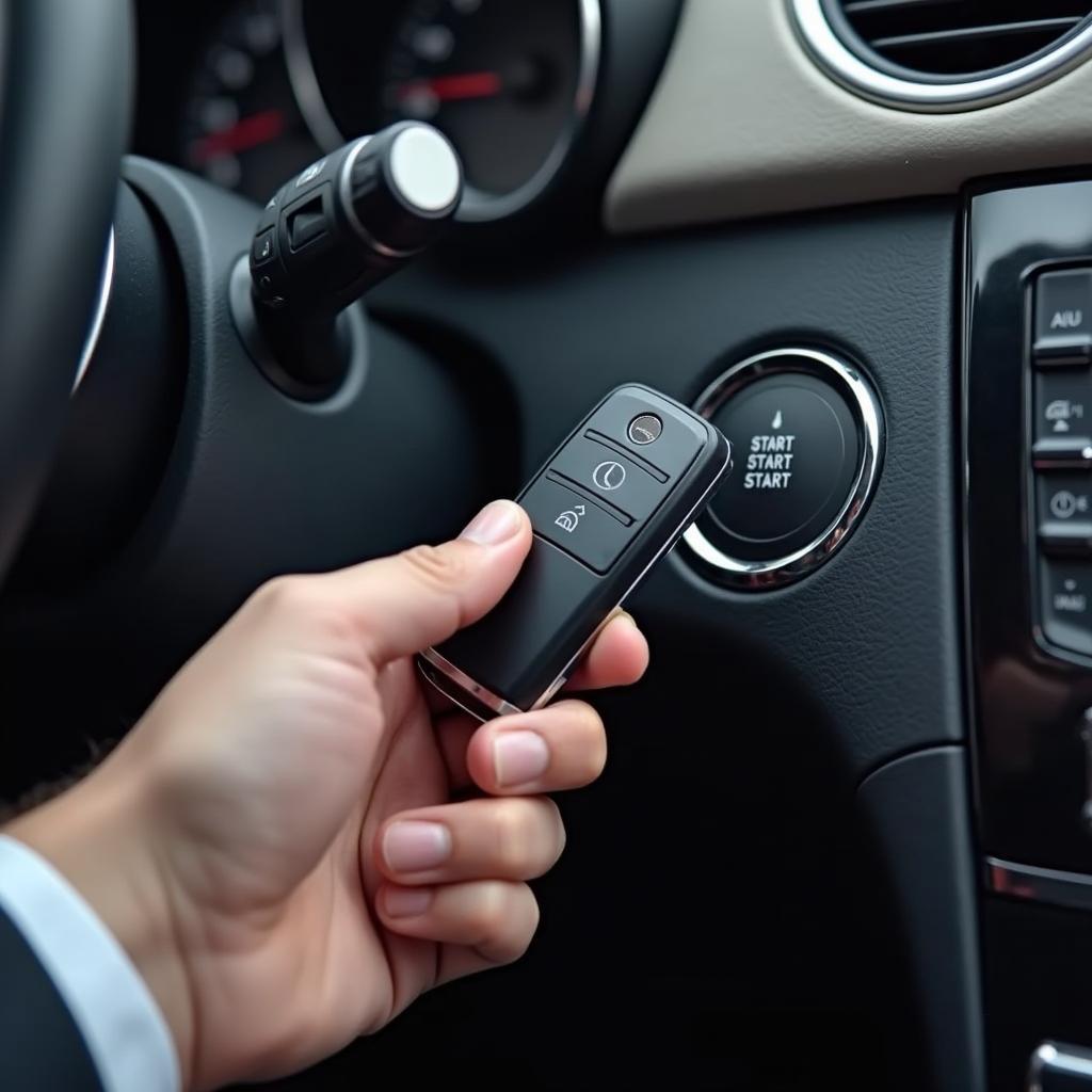 Mercedes Keyless Go Start Button