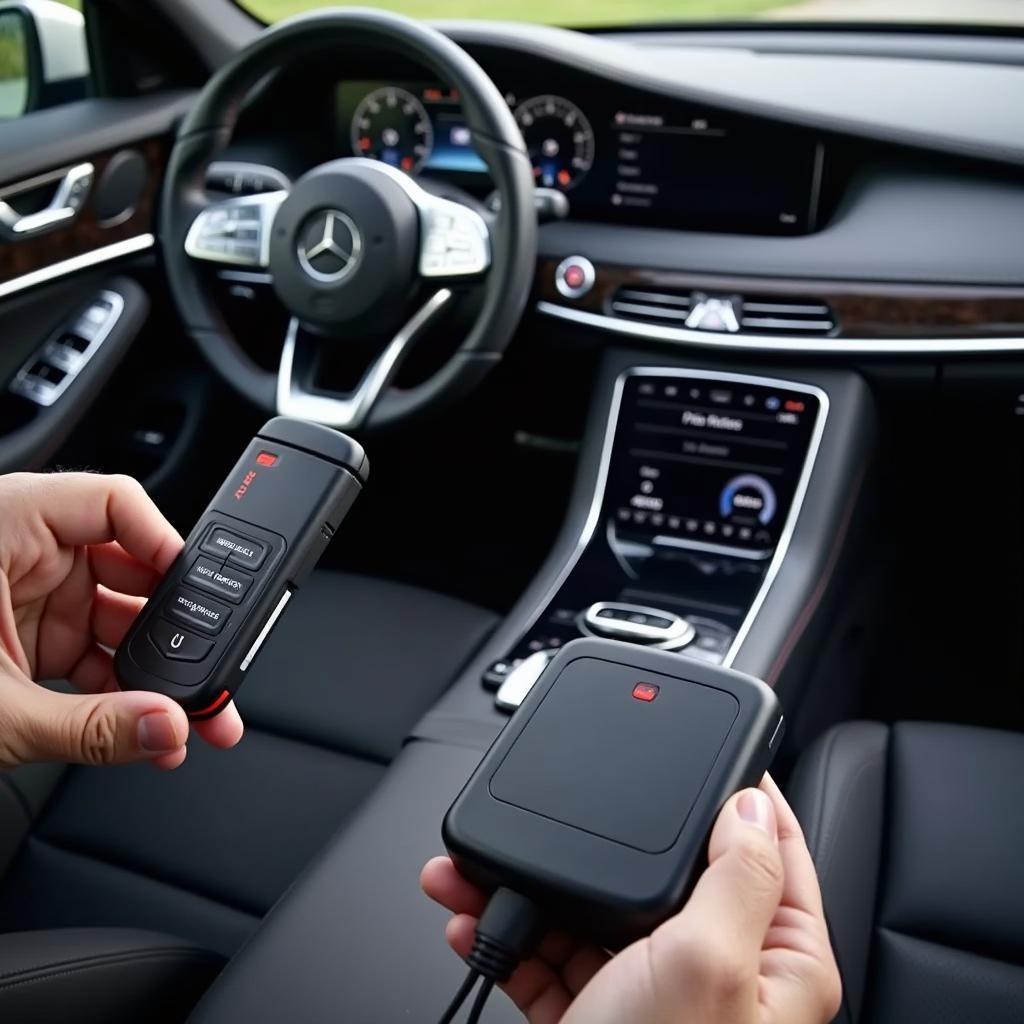 Programming a 2022 Mercedes S Class Key Fob Using Diagnostic Equipment