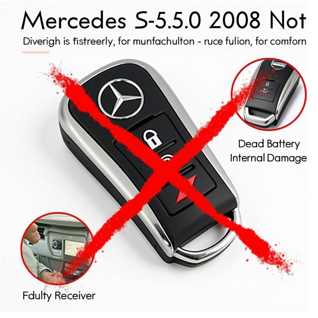 Mercedes S550 2008 key fob not working troubleshooting