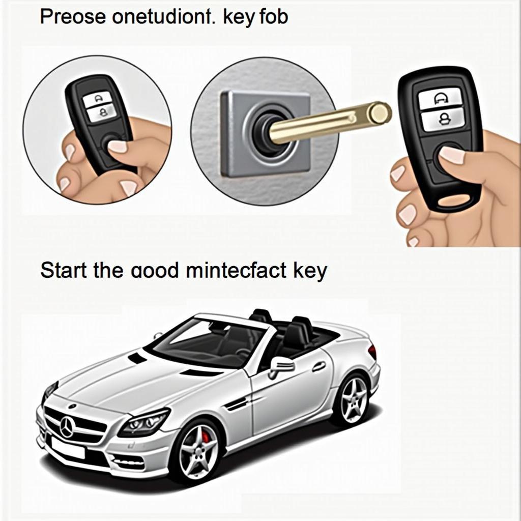 Mercedes SLK Key Fob in Ignition