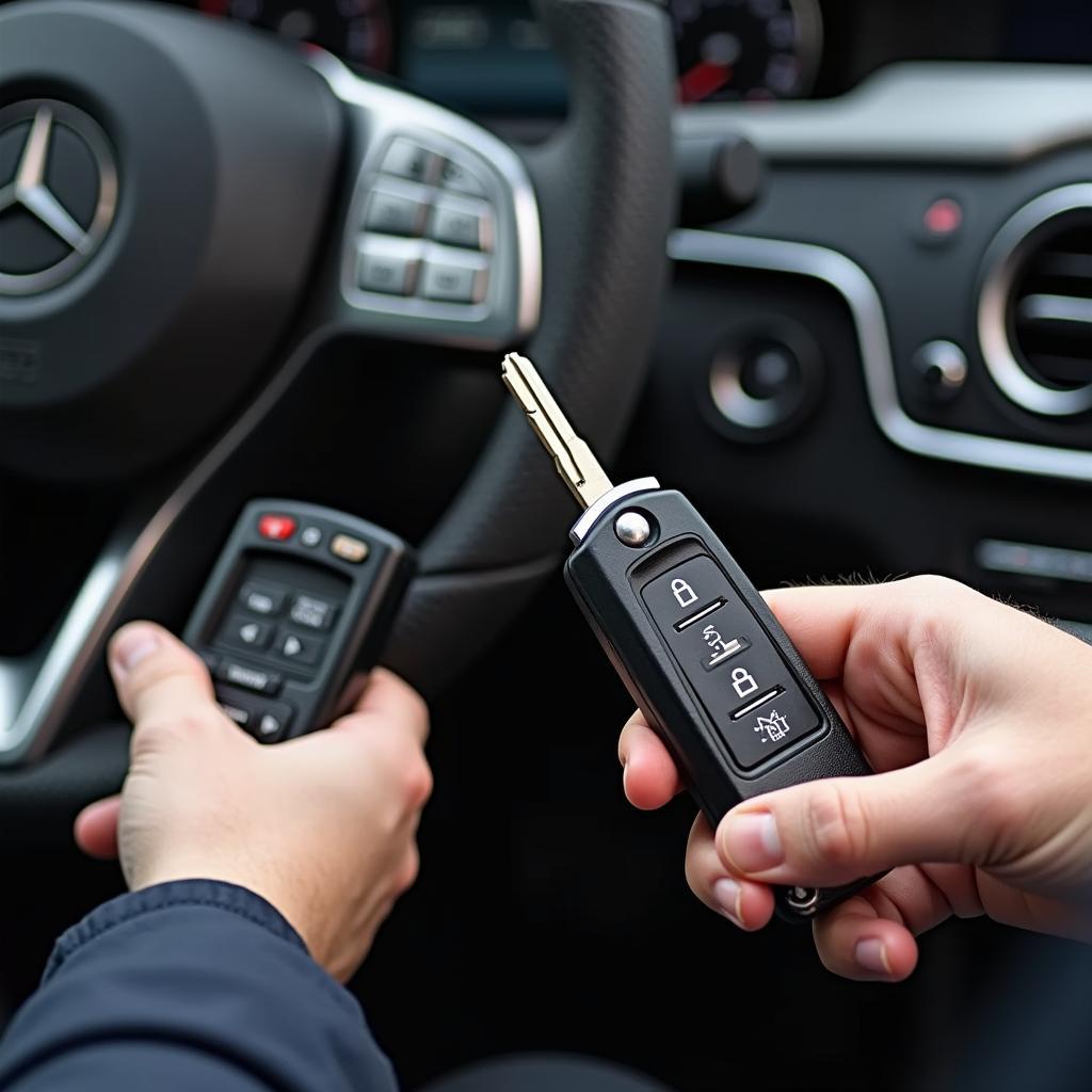 Testing the Range of a Mercedes W163 Key Fob