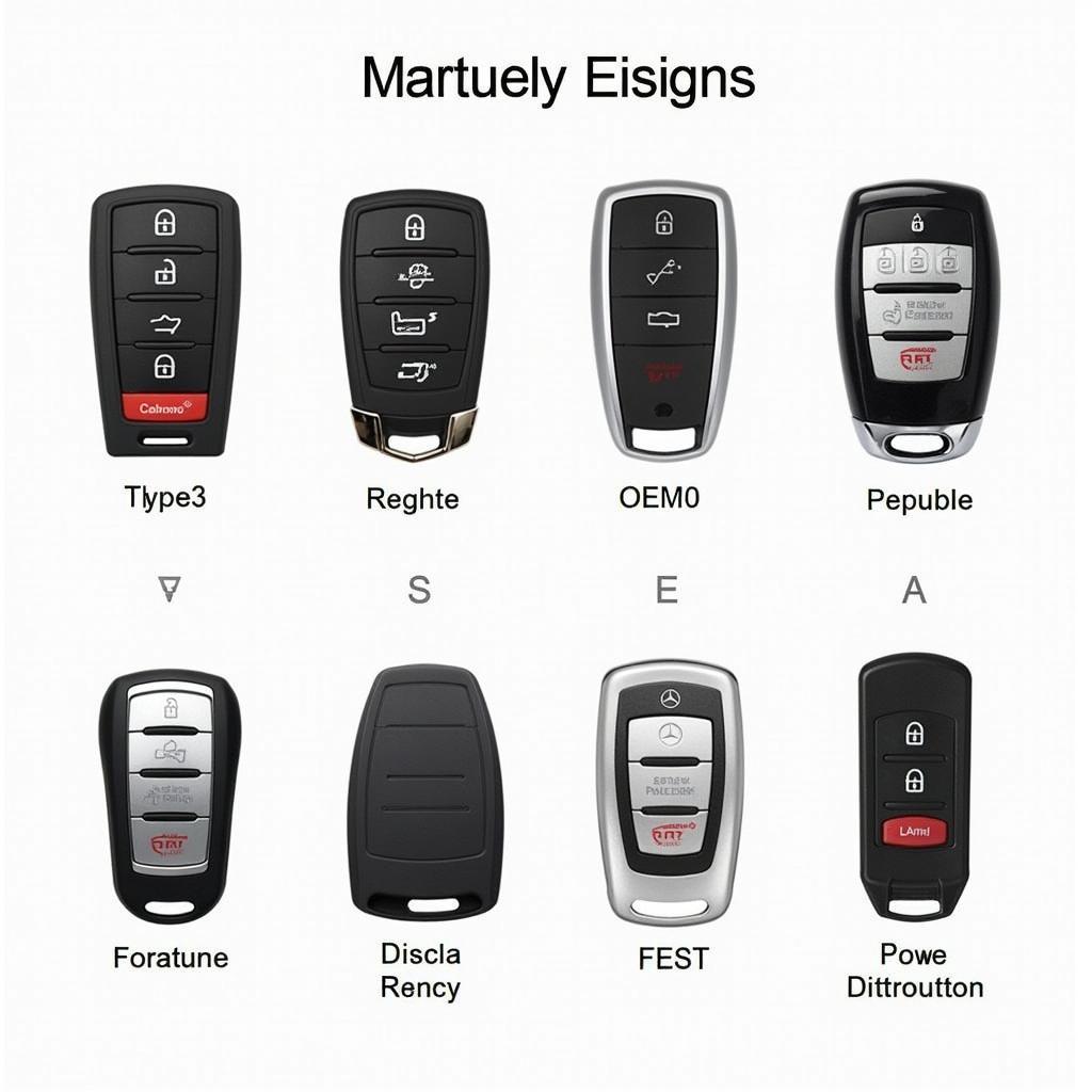 Different Types of Mercedes W203 Key Fobs