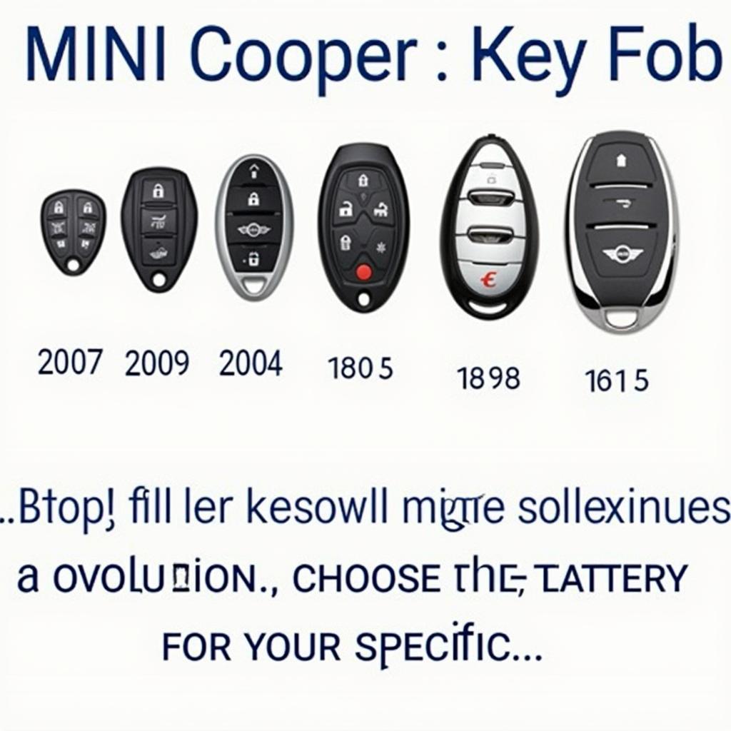 Different Types of Mini Cooper Key Fobs