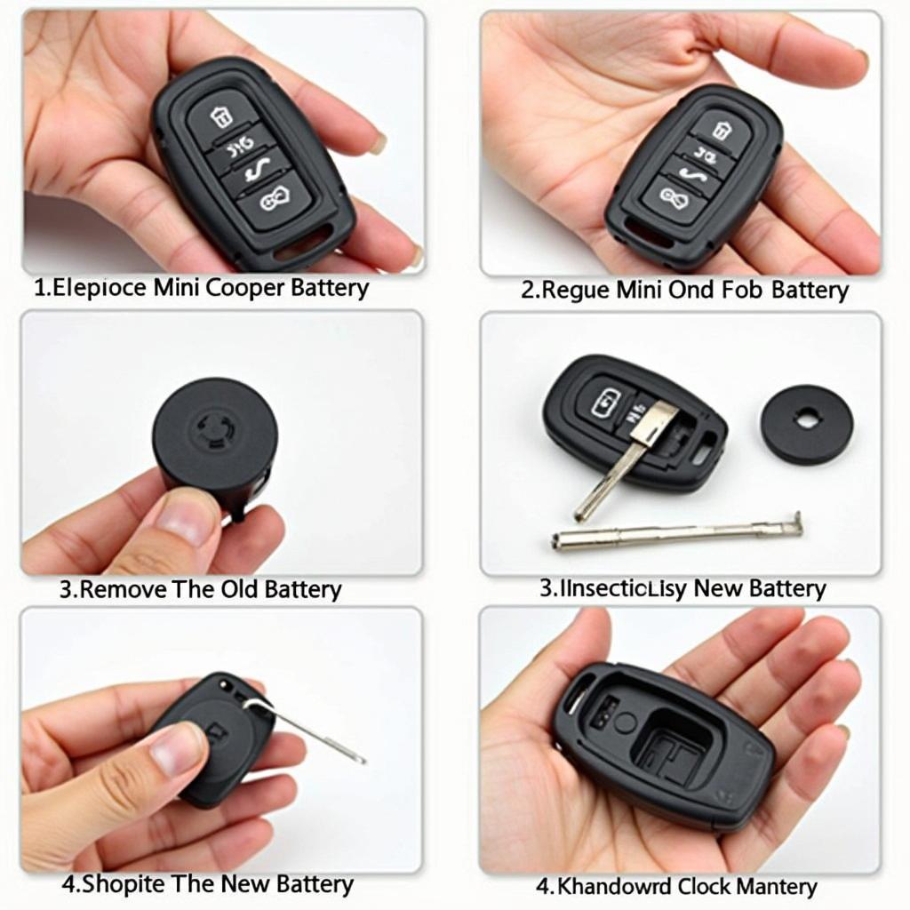 Replacing the battery in a Mini Cooper key fob