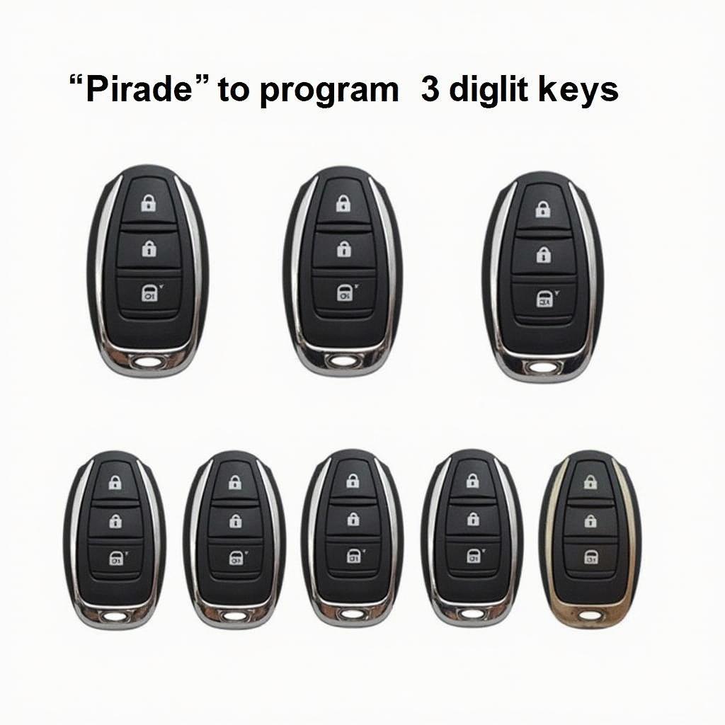 Multiple Chrysler 300 Key Fobs