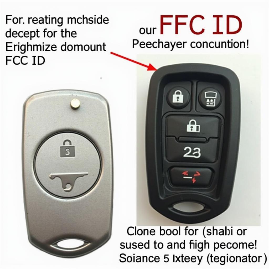 Locating the FCC ID on a 2013 Mustang Key Fob