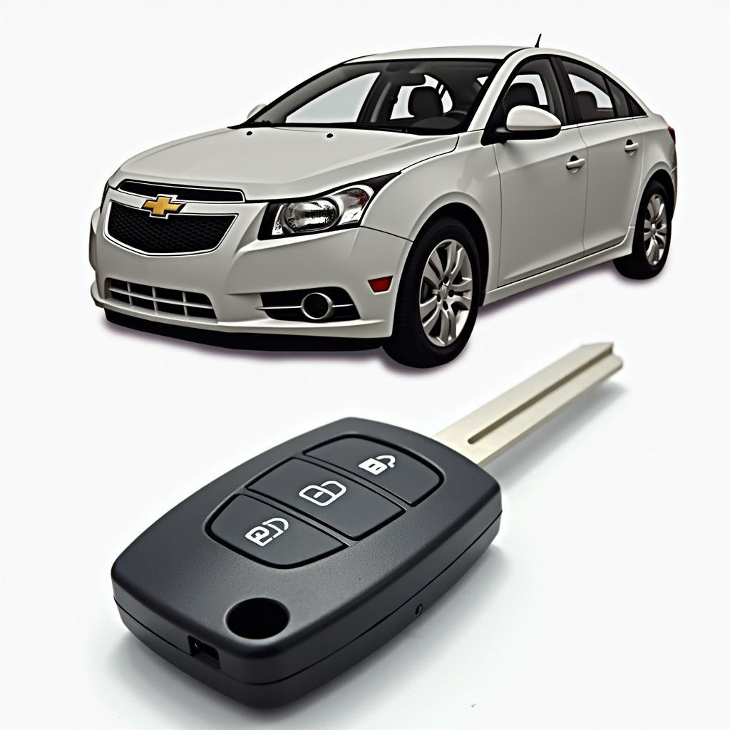 New 2011 Chevy Cruze Key Fob Shell