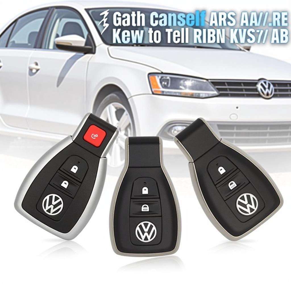 New 2013 VW Jetta Key Fob Ready to Use