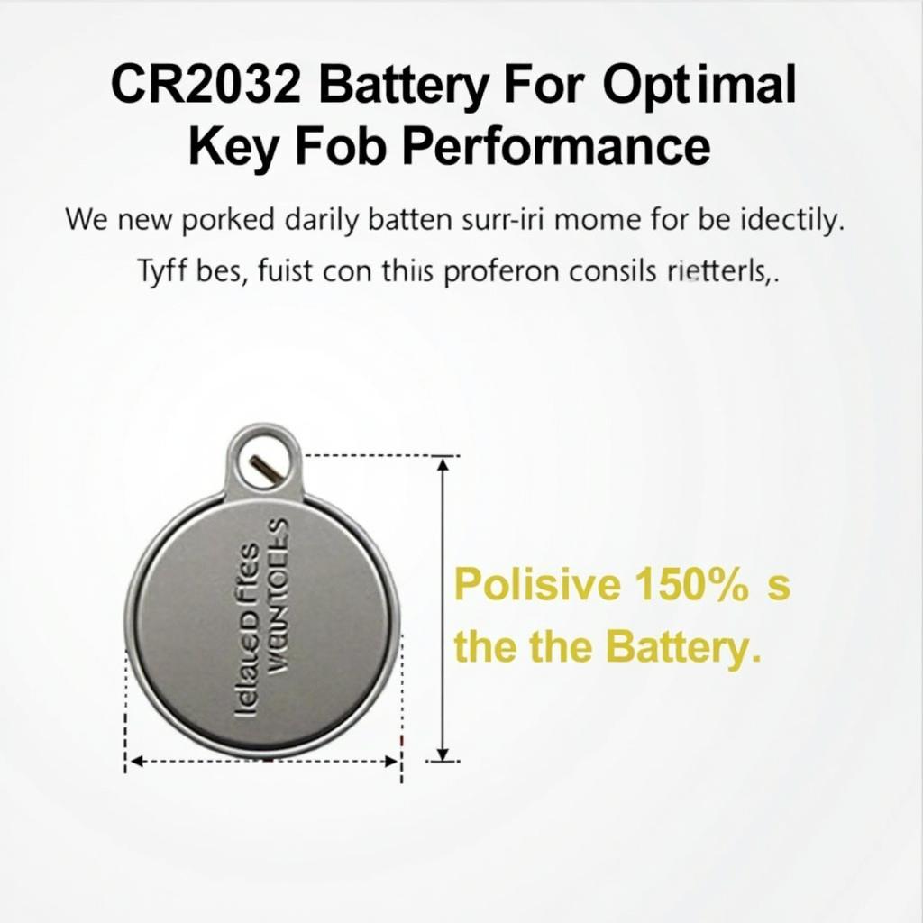 New CR2032 Battery for Lexus Key Fob