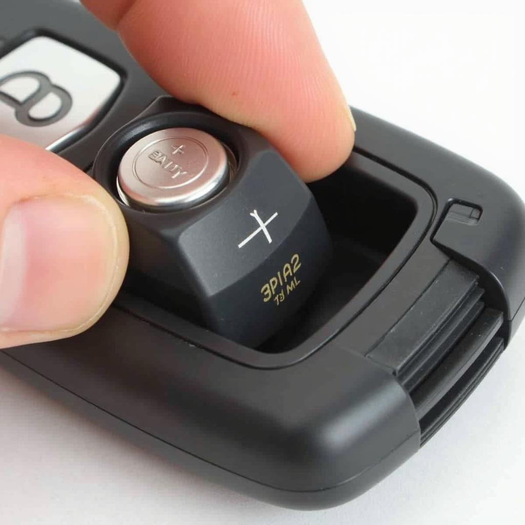 Inserting a New CR2032 Battery into a BMW Key Fob