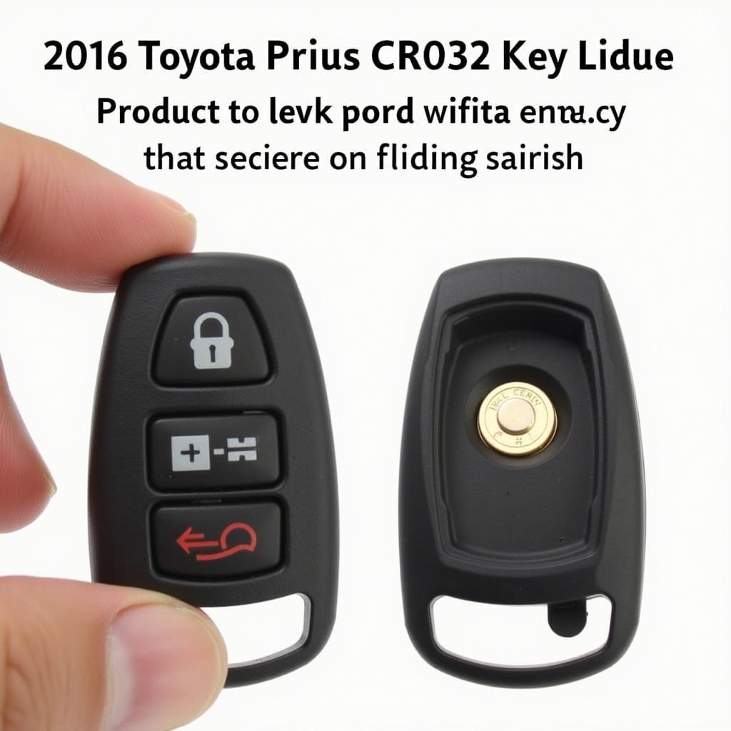 Installing a New CR2032 Battery in a Prius Key Fob