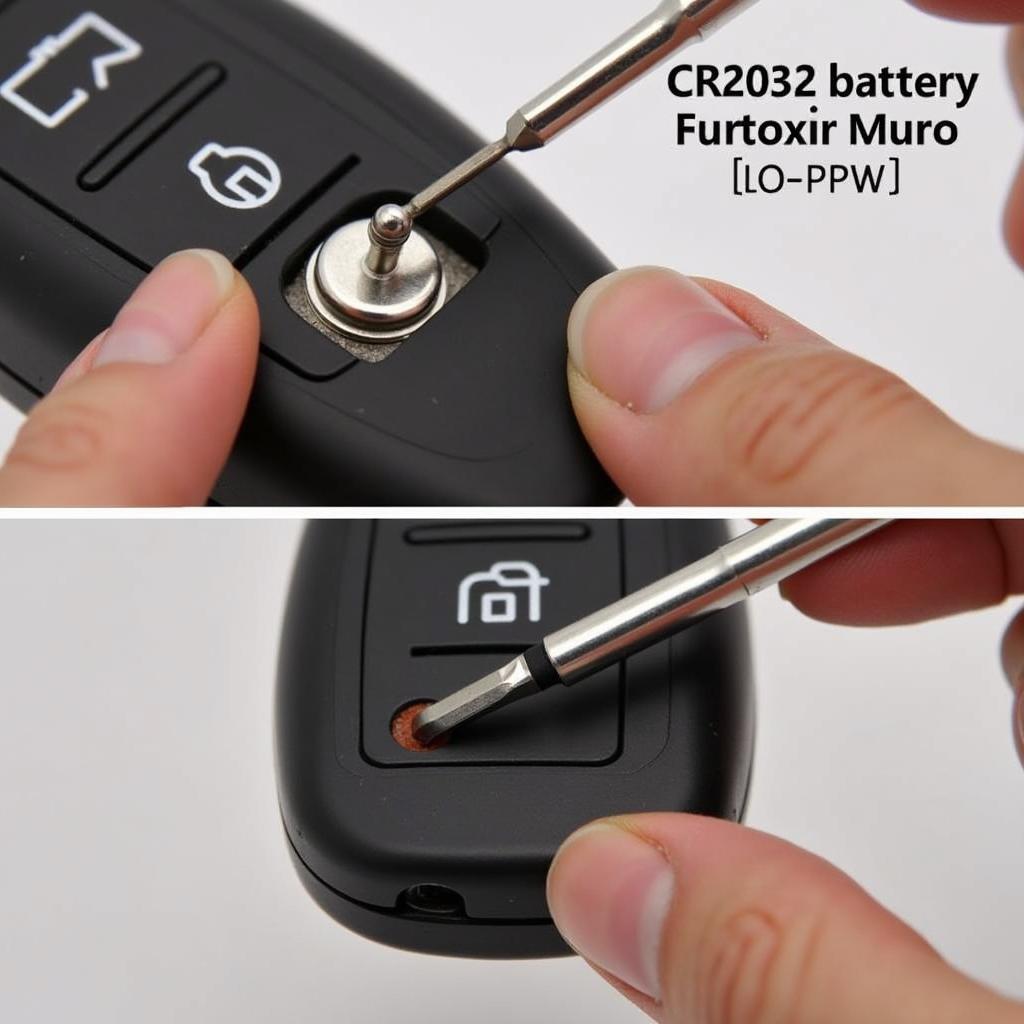 Installing a new CR2032 battery in a 2019 VW Tiguan key fob