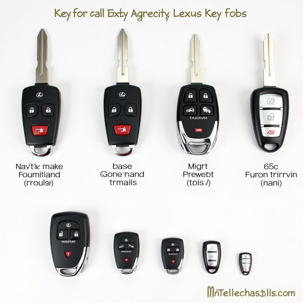 Different Types of Lexus Key Fobs