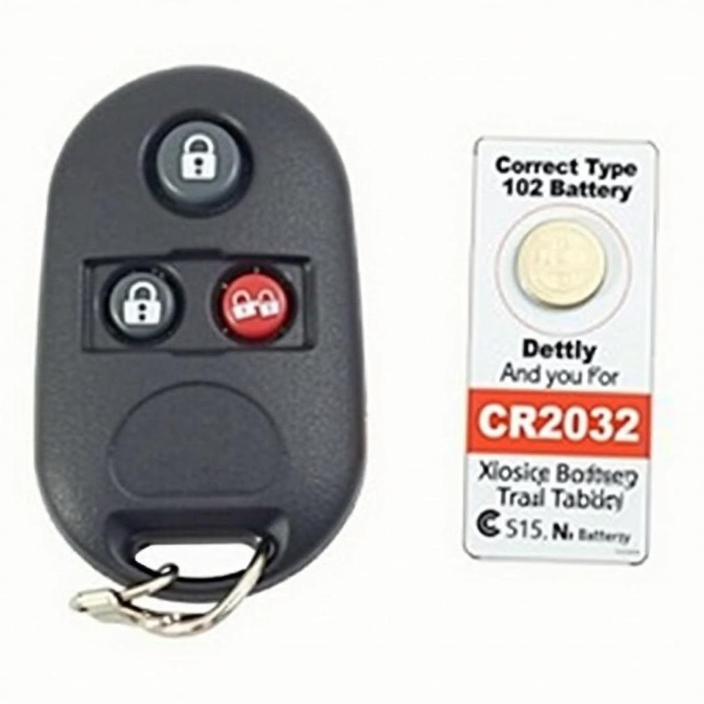 Nissan Altima Key Fob and CR2032 Battery