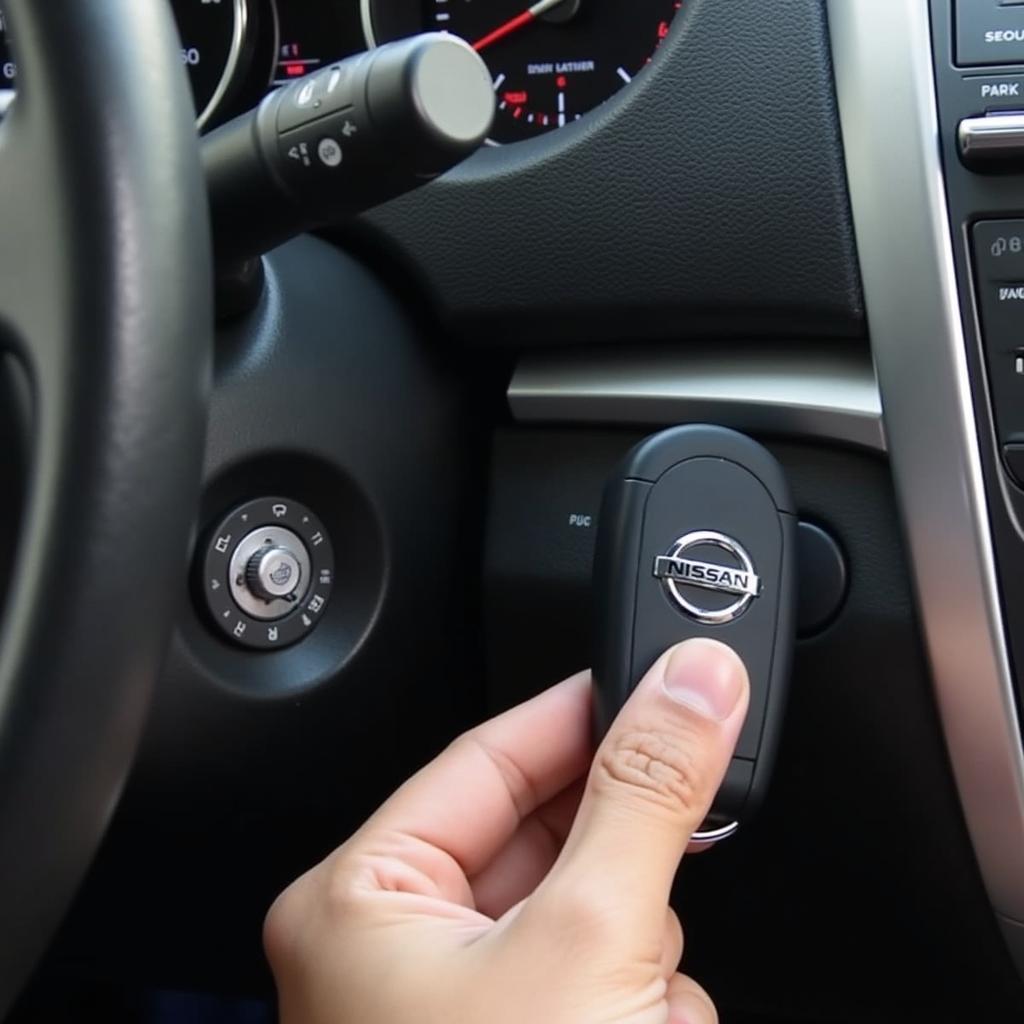 Nissan Altima Key Fob in Ignition