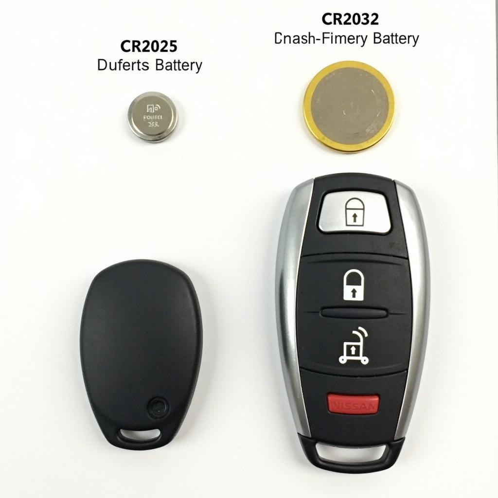 Nissan Key Fob Batteries: CR2025 and CR2032