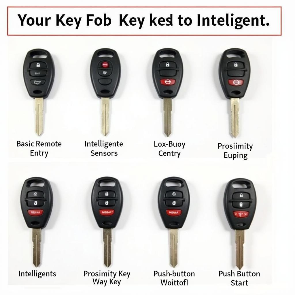 Different Types of Nissan Key Fobs