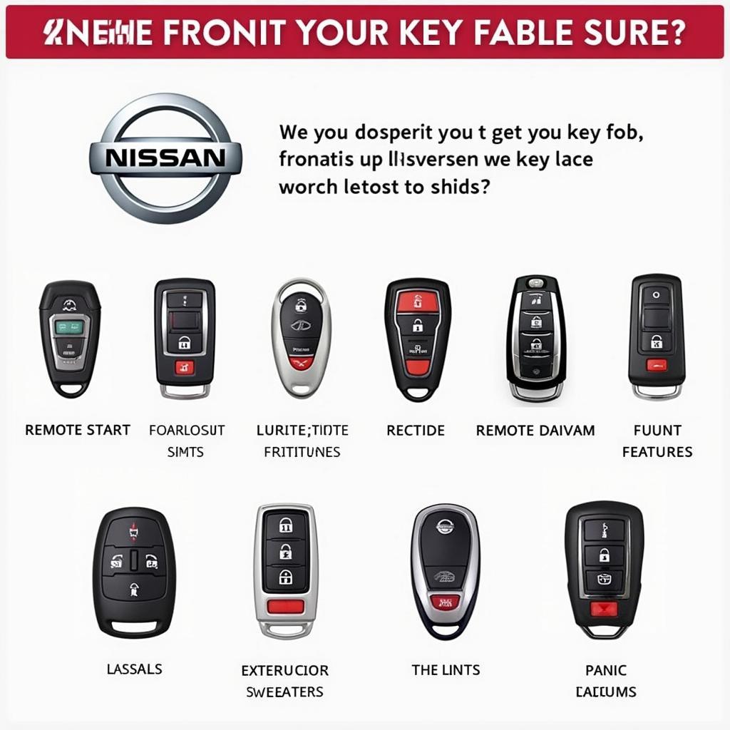 Different Types of Nissan Key Fobs