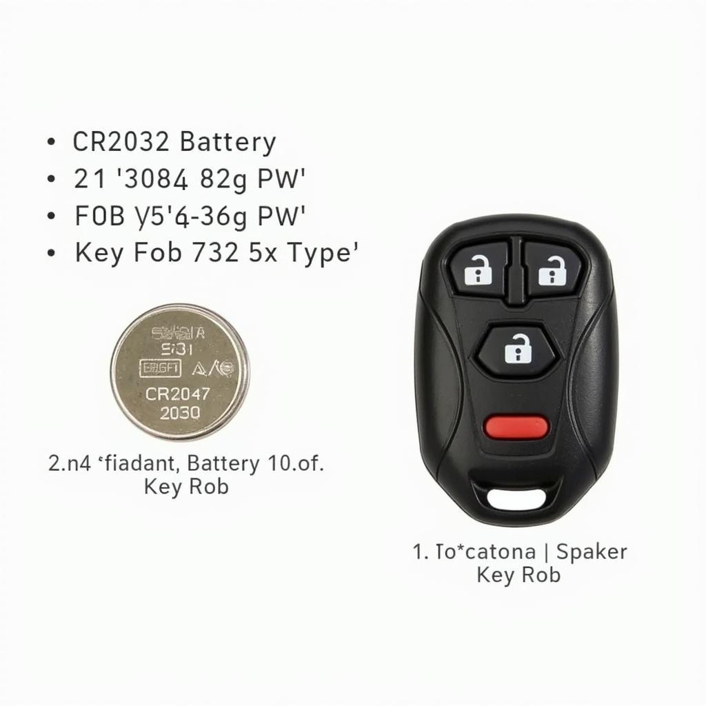 Nissan Pathfinder Key Fob Battery Type CR2032