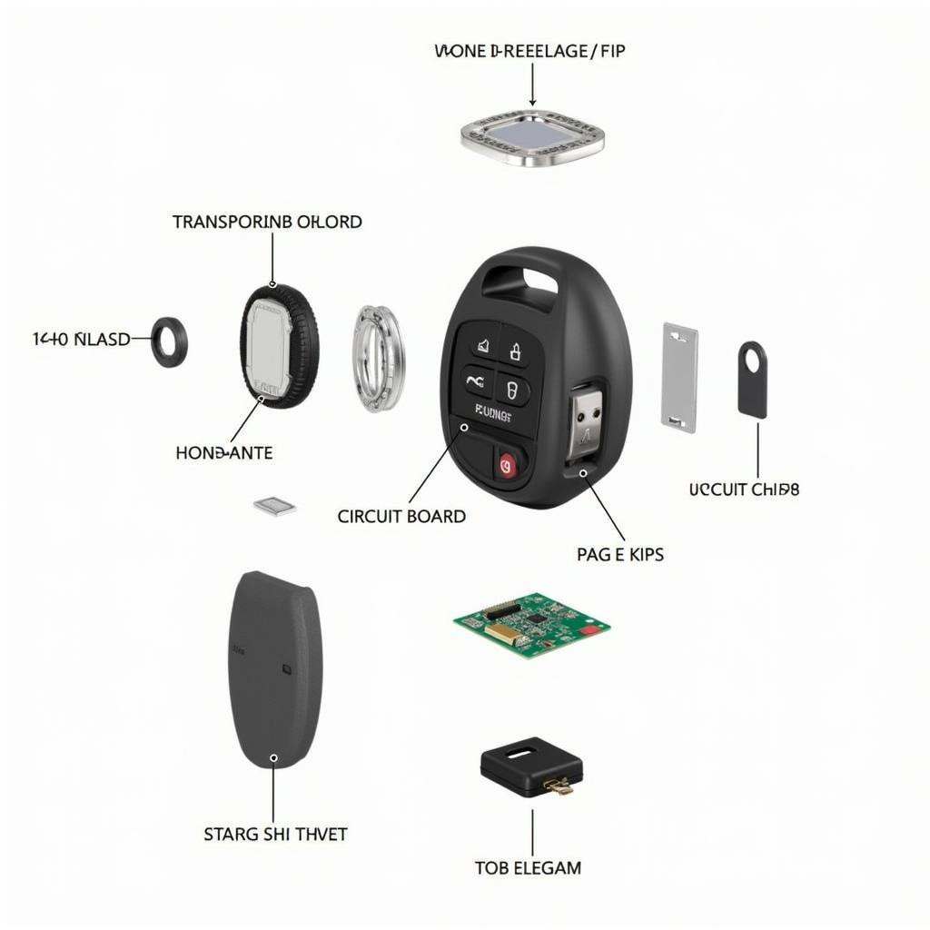 Nissan Versa 2018 Key Fob Internal Components