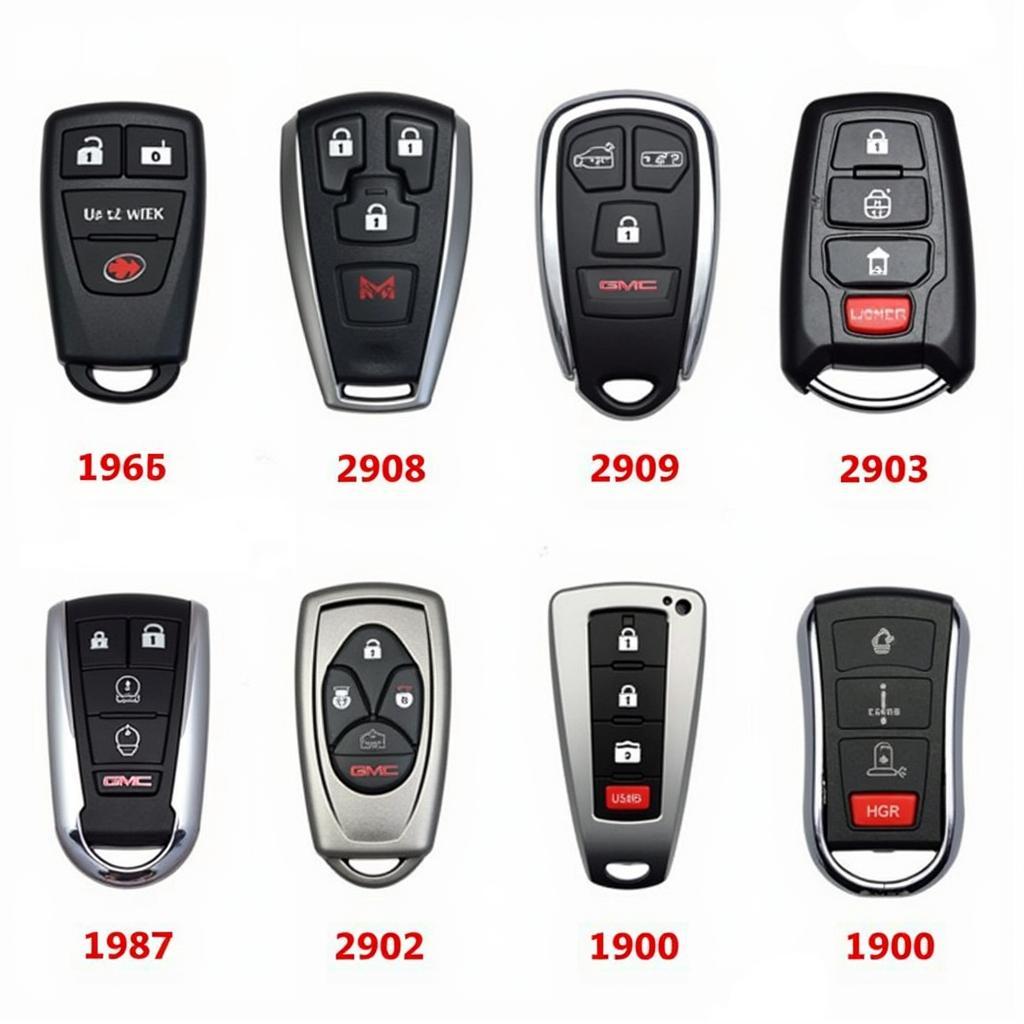 Different Types of OEM GMC Key Fobs