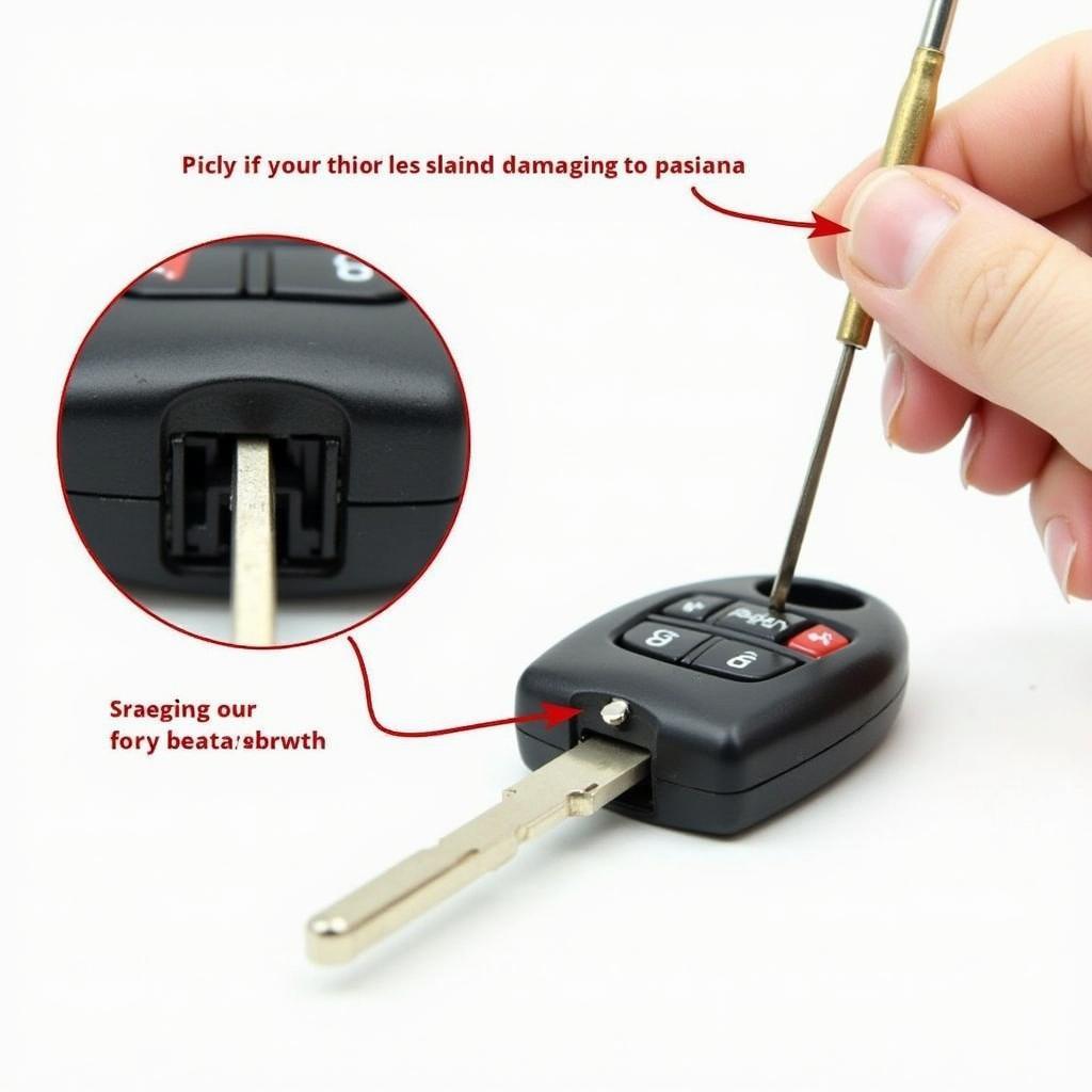 Carefully Opening a Nissan Key Fob